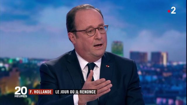 VIDEO. François Hollande : la non candidature était "un sacrifice personnel en connaissance de cause"