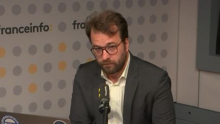 Me Jean-Baptiste Soufron, avocat au barreau de Paris et membre de l’Association de Défense des Libertés Constitutionnelles, le 16 mai 2023. (FRANCEINFO/RADIO FRANCE)