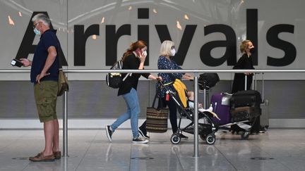 L'aéroport&nbsp;londonien d'Heathrow, le 3 juin 2021.&nbsp; (DANIEL LEAL-OLIVAS / AFP)