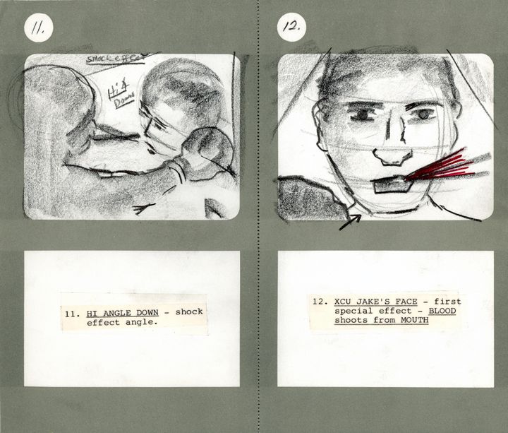 Storyboard de Martin Scorsese, Raging Bull, 1980
 (Martin Scorsese Collection, New York)