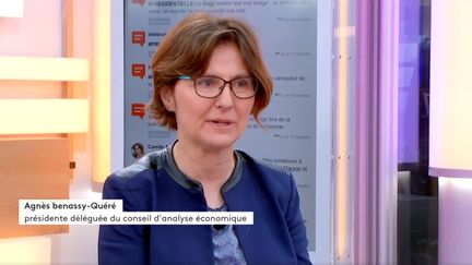 Agnès Bénassy-Quéré, présidente du conseil de l’analyse économique (FRANCEINFO)