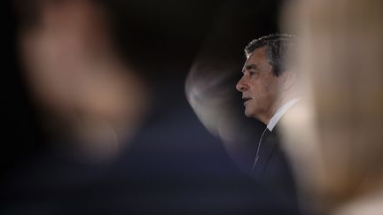 François Fillon, le 9 mars 2017. (SEBASTIEN BOZON / AFP)