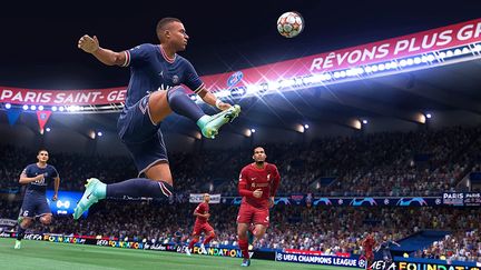 L'attaquant du PSG Kylian Mbappé est sans surprise l'une des vedettes de Fifa 22.&nbsp; (EA Sports)