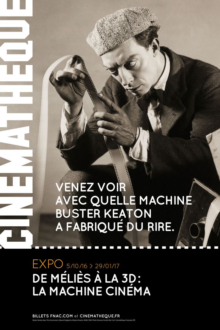 Affiche de l'exposition "De Méliès à la 3D : la machine cinéma"
 (Cinémathèque française)