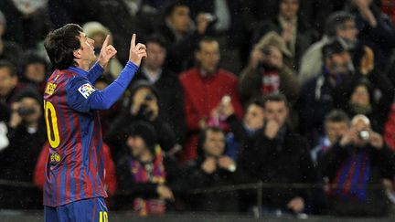 Lionel Messi est le meilleur buteur de l'histoire de Barcelone (LLUIS GENE / AFP)