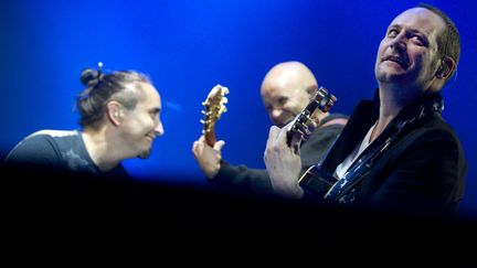 Le groupe Tryo&nbsp;aux Eurock&eacute;ennes de Belfort, en juillet 2011.&nbsp; (SEBASTIEN BOZON / AFP)