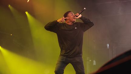 Le show du rappeur californien Vince Staples est centré sur sa voix et son énergie.
 (Gilles Scarella / Studio FTV)