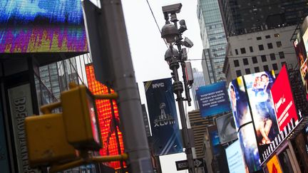 &nbsp; (Des caméras de surveillance à Times Square, New York © Reuters/Eric Thayer)