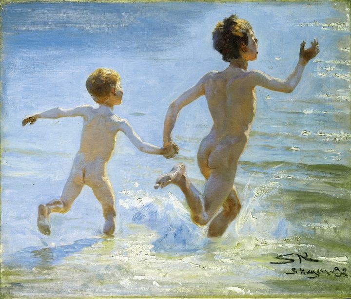 Peder Severin Krøyer, "Attendez-nous !", 1892, Skagen, SkagensKunstmuseer  (© Art Museums of Skagen)