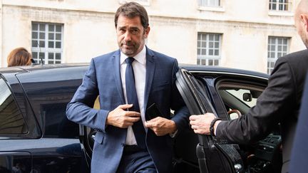 Christophe Castaner, le 24 avril 2019 à l'Ecole militaire de Paris.&nbsp;&nbsp; (BERTRAND GUAY / AFP)