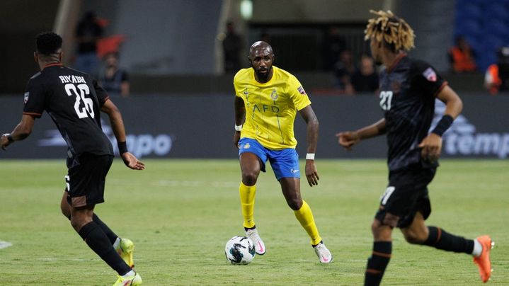 L'ancien Lensois Seko Fofana lors d'une rencontre du club saoudien d'Al-Nassr, le 28 juillet 2023. (AFP)