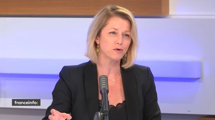 Barbara Pompili, députée LREM de la Somme, invitée du 18H50 franceinfo, jeudi 2 juillet 2020. (RADIO FRANCE / CAPTURE D'ECRAN)