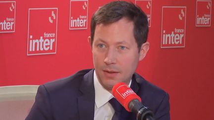 François-Xavier Bellamy, vice-président des Républicains et député européen, le 12 janvier 2024 sur France Inter. (FRANCE INTER / RADIO FRANCE)