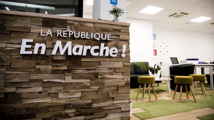 Les bureaux de La République en marche à Paris, le 6 octobre 2017. (VINCENT ISORE / MAXPPP)