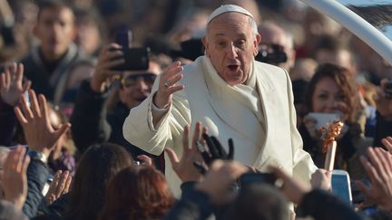 Le pape Fran&ccedil;ois, le 11 d&eacute;cembre 2013 au Vatican.&nbsp; (VINCENZO PINTO / AFP)