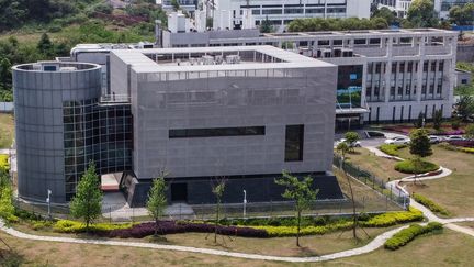 Le&nbsp;laboratoire P4 de Wuhan (Chine), au sein de l'Institut de virologie. (HECTOR RETAMAL / AFP)