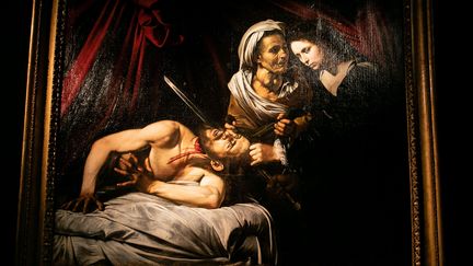 Judith et Holopherne, attribué au peintre du XVIe siècle Caravage, a été retrouvé en 2014 à Toulouse.&nbsp; (ROMUALD MEIGNEUX/SIPA)