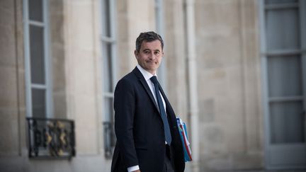 Le ministre de l'Intérieur, Gérald Darmanin, le 22 juillet 2020 au palais de l'Elysée, à Paris. (NICOLAS ORCHARD / HANS LUCAS / AFP)