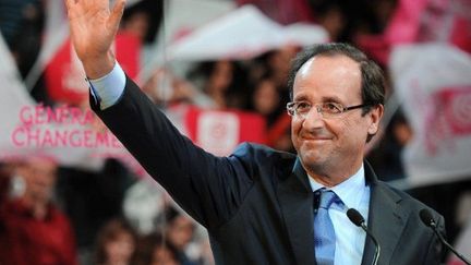 François Hollande, lors de son discours à Strasbourg (19/11/2011) (PATRICK HERTZOG / AFP)