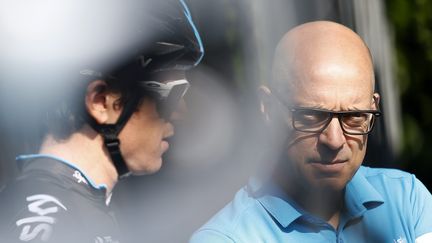 Dave Brailsford, le manager de l'équipe Sky (YOAN VALAT / MAXPPP)