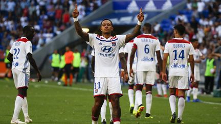 Memphis Depay, buteur lors de la première journée de Ligue 1. (ROMAIN BIARD / ROMAIN BIARD)