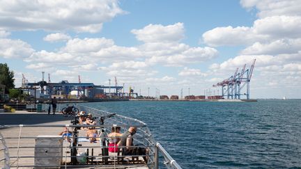 Le port d'Odessa sur la mer noire, le 18 juillet 2022, en Ukraine. (MAURIZIO ORLANDO / HANS LUCAS / AFP)