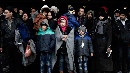 &nbsp; (Des migrants à bord d'un ferry en Grèce © maxPPP)