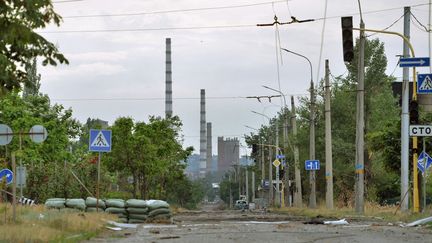 L'usine&nbsp;Azot&nbsp;à&nbsp;Severodonetsk, en Ukraine, le 18 juin 2022. (VIKTOR ANTONYUK / SPUTNIK / AFP)