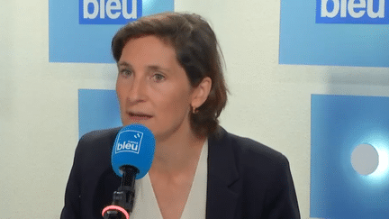 La ministre des Sports démissionnaire, Amélie Oudéa-Castéra, invitée de France Bleu Paris le 26 août 2024. (FRANCE BLEU PARIS / RADIO FRANCE)