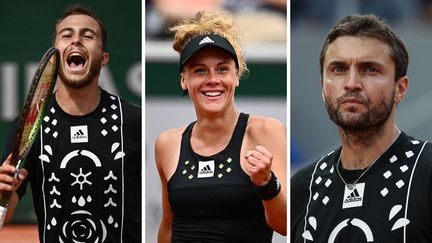 Hugo Gaston, Léolia Jeanjean et Gilles Simon ont brillé à Roland-Garros le 26 mai 2022. (AFP)