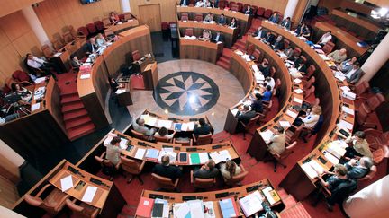 L'Assemblée de Corse, à Ajaccio, le 15 décembre 2011. (PASCAL POCHARD CASABIANCA / AFP)