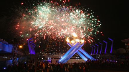 La c&eacute;r&eacute;monie d'ouverture des Jeux olympiques d'hiver de Vancouver, le 12 f&eacute;vrier 2010.&nbsp; (JAMIE SQUIRE / GETTY IMAGES NORTH AMERICA)