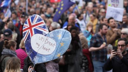 L'organisation&nbsp;"People's vote" a estimé à environ un million le nombre de participants à Londres. (ISABEL INFANTES / AFP)