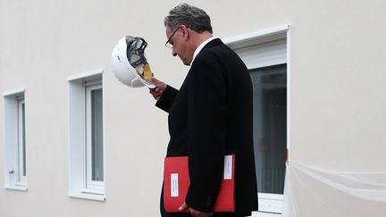 Le ministre de la Cohésion des territoires, Richard Ferrand, le 29 mai 2017 à Deauville (Calvados). (CHARLY TRIBALLEAU / AFP)