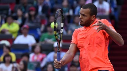 Jo-Wilfried Tsonga à la volée (JOHANNES EISELE / AFP)