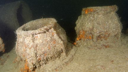 Des restes d'un sous-marin allemand de la Seconde Guerre mondiale englouti au large de Lorient, photographiés en 2009
 (Belpress / MaxPPP)