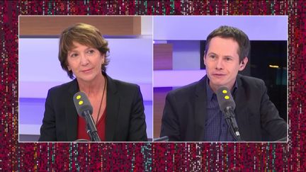 Stéphane Pallez, PDG de la Française des jeux, était l'invitée de franceinfo jeudi 21 novembre 2019. (FRANCEINFO / RADIO FRANCE)