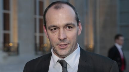 Le secr&eacute;taire g&eacute;n&eacute;ral de la CFDT, Laurent Berger, &agrave; l'Elys&eacute;e, le 21 d&eacute;cembre 2012. (JACQUES DEMARTHON / AFP)