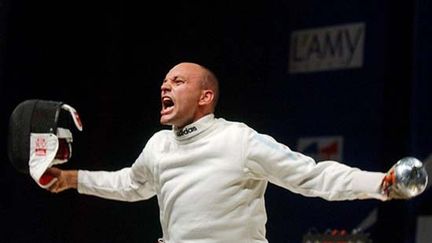 Hugues Obry, lors des Championnats d'Europe 2003 (ALAIN JOCARD / AFP)