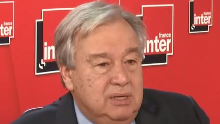 António Guterres, le secrétaire général des Nations unies, était l'invité de France Inter, lundi 12 novembre 2018. (FRANCE INTER)