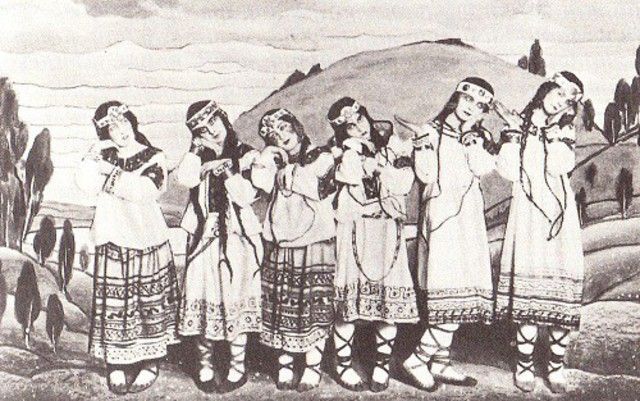 Les Danseuses du Sacre du Printemps de Nijinski 
 (Wikimedia Commons)