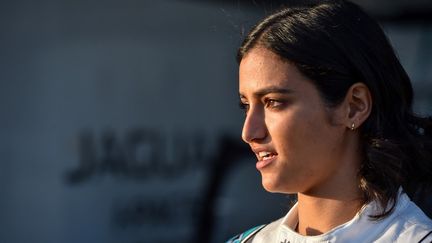 Reema Juffali, première pilote professionnelle saoudienne, avait participé pour la première fois à une course en Arabie Saoudite en 2019.&nbsp; (FAYEZ NURELDINE / AFP)