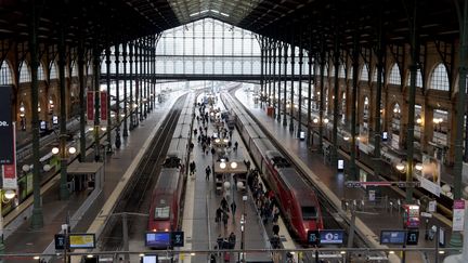 La gare du Nord, à Paris, le 11 janvier 2019. (ERIC PIERMONT / AFP)