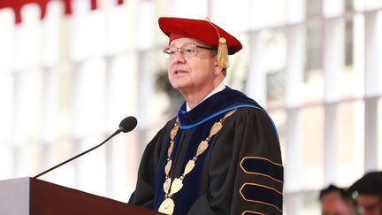 Le président de l'université de Californie Max Nikias, à Los Angeles (Etats-Unis), le 11 mai 2018. (LEON BENNETT / GETTY IMAGES NORTH AMERICA / AFP)