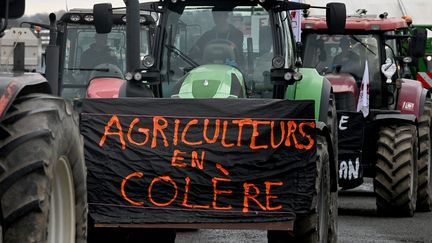 Des agriculteurs en colère veulent monter à Paris pour bloquer la capitale. Photo d'illustration. (MARC OLLIVIER / MAXPPP)