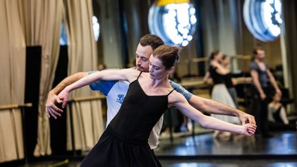 Benjamin Millepied et Aurélie Dupont en répétition
 (Agathe Poupeney/Opéra national de Paris)