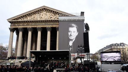 Les funérailles de Johnny Hallyday à la Madeleine en décembre 2017.
 (Bertrand GUAY / AFP)