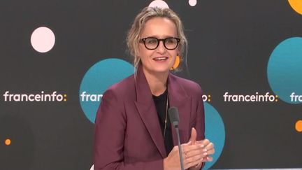 La journaliste Caroline Roux, le 9 novembre 2023. (FRANCEINFO / RADIO FRANCE)