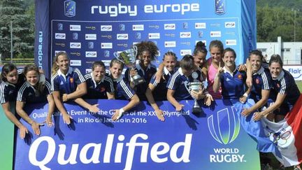 &nbsp; (L'équipe de France féminine de Rugby à 7 © MaxPPP)