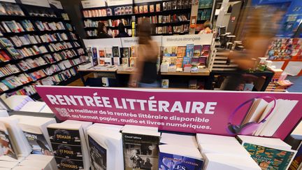 Des livres de la rentrée littéraire dans les rayons librairie de Cultura à Noyelles-sous-Lens, en septembre 2023. (MATTHIEU BOTTE / MAXPPP)